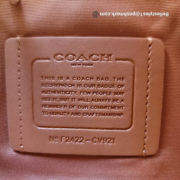COACH Unisex Graham Signature Canvas & Leather Crossbody Bag -Tan/Black color🎈⭐ - Picture 15 of 16